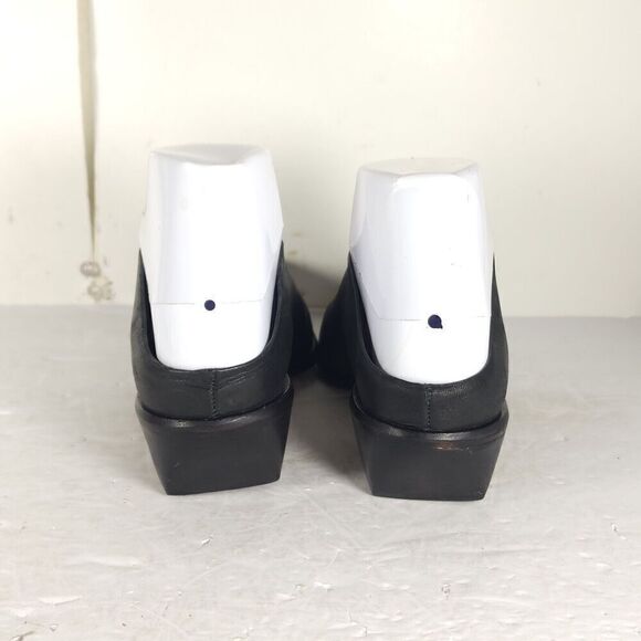 Wal and Pai Women's Mirage US5-5,5 EU36 Black Leather Cuban Heel Mules Clogs - Picture 10 of 14